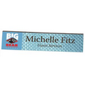 2" x 8" Full Color EZ Name Plate w/Black Edge